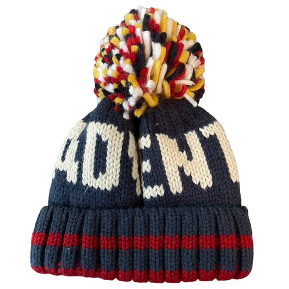 Adventure Toddler Blue Red White Knit Beanie Cap Hat One Size