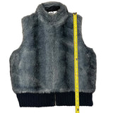Shaver Lake EUC Blue Faux Fur Sleeveless Vest X-Large