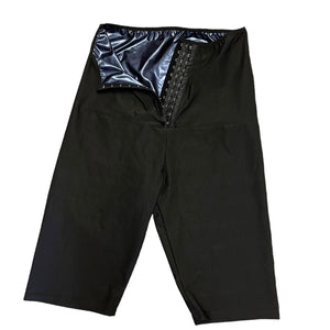 Sweat Wear Sauna Workout Black Shorts Unisex Size 2XL/3XL