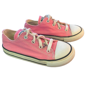 Converse All Star Girls Pink Sneakers Size 10