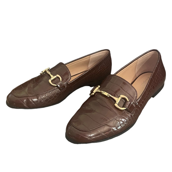 alfani-step-n-flex-brown-crocodile-slip-on-gayyle-horsebit-loafers-size-7-front-side-of-shoes