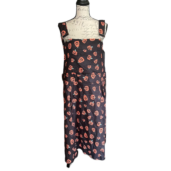 Bloomchic Halloween Pumpkin Overall Skirt Dress Plus Size 14/16