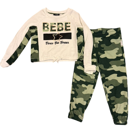 2 piece Bebe shirt and pants set