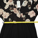 bloomchic-black-v-neck-dress-pink-roses-size-26-new-waist