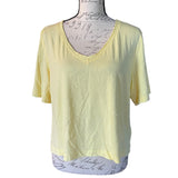 bp-yellow-v-neck-cotton-blend-shirt-size-medium-new-front