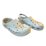 Front side of gray Crocs 2