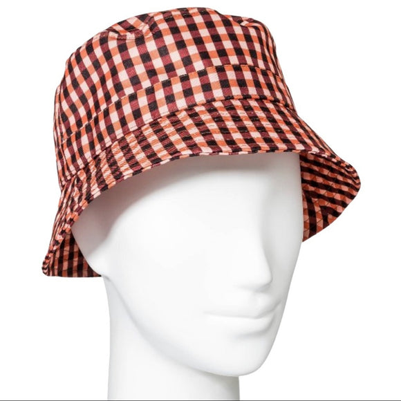 culturefly-plaid-bucket-hat-one-size-front-of-hat-on