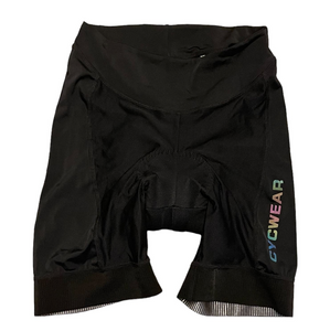 ycwear-womens-black-bike-cycling-shorts-size-medium