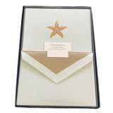 Crane & Co Stationary Starfish Hand Engraved Notes 15 Notes/Envelopes