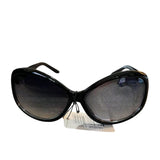 Wide Frame NEW Women's Black Sunglasses UVA UVB Protection
