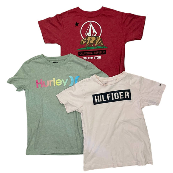 Hurley Volcom Tommy Hilfiger Lot of 3 Shirts Size 7-10