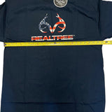 Realtree Xtra Navy Blue Cotton T-shirt  Stars Stripes Antler Logo X-Large
