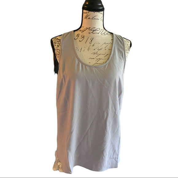 gray daily ritual racerback tank shirt front