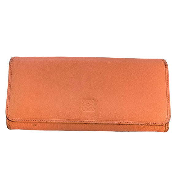 Loewe Anagram Long Bifold Leather Wallet