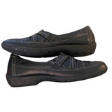 Black Clarks Artisan Leather Slip On Shoes 21605881 Size 7.5