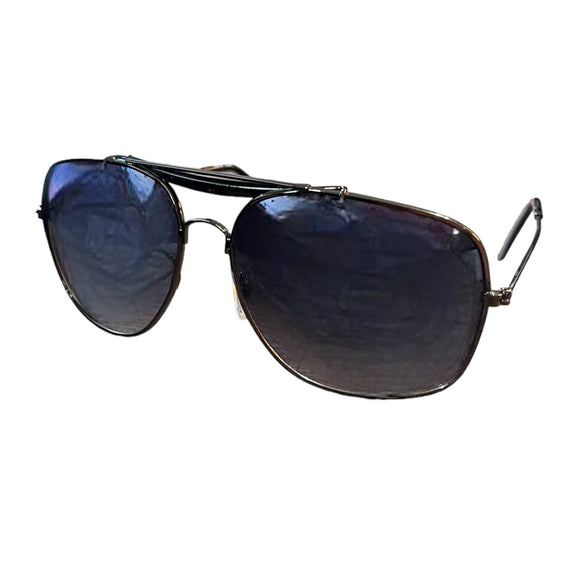 Aviator Dark Pewter Rimmed Sunglasses UV 400