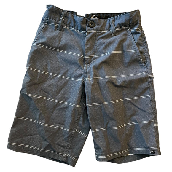 Quiksilver Boys Gray Striped Walking Shorts Size 8