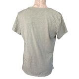 felina-heathered-green-v-neck-short-sleeve-shirt-size-large-back-of-shirt