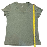 felina-heathered-green-v-neck-short-sleeve-shirt-size-large-length-of-shirt