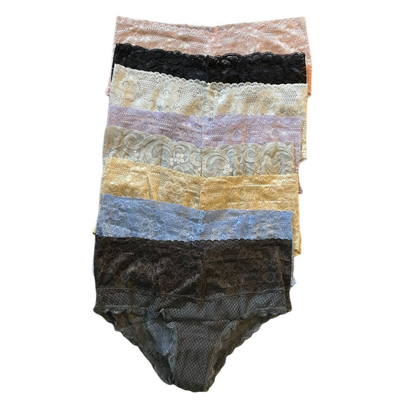 Multicolor 8 Pairs Lace Stretch Panties Underwear Size Small