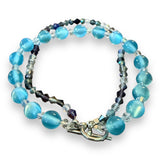 Blue cat eye bracelet view 2