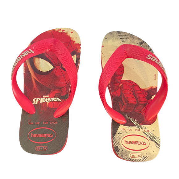 Havaianas Marvel Spiderman Flip Flops Slippers Size 10