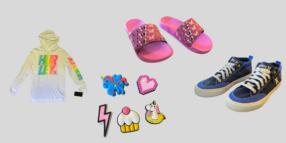 hurley hoodie shoe charms butterfly slides hurley shoes