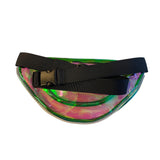  iridescent-pink-green-clear-waist-fanny-pack-back-view-of-bag