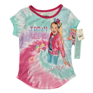 jojo-siwa-pajama-top-today-be-awesome-x-small-front-of-shirt