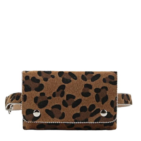 leopard-animal-print-faux-fur-bum-waist-bag-front-of-bag