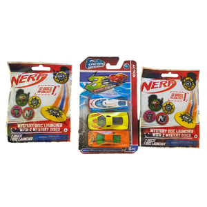 nerf-mystery-disc-launcher-disks-3-pack-race-cars-sets-in-packaging