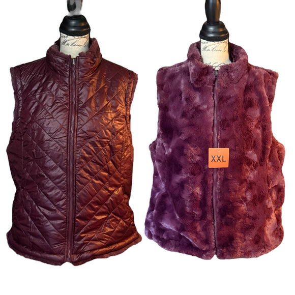 Front of both sides of Nicole Miller vest jacket