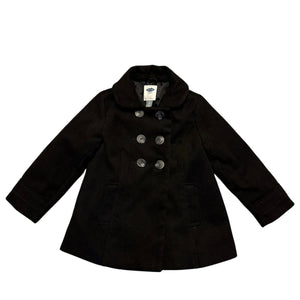 Front of black pea coat