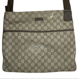 Gucci GG Coated Canvas Shoulder Crossbody Bag Purse