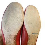 Coach Lock Slip On Ballet Leather Slip On Sandals Size 6