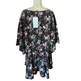NWT Bloomchic Black With Pink Floral Print Size 30