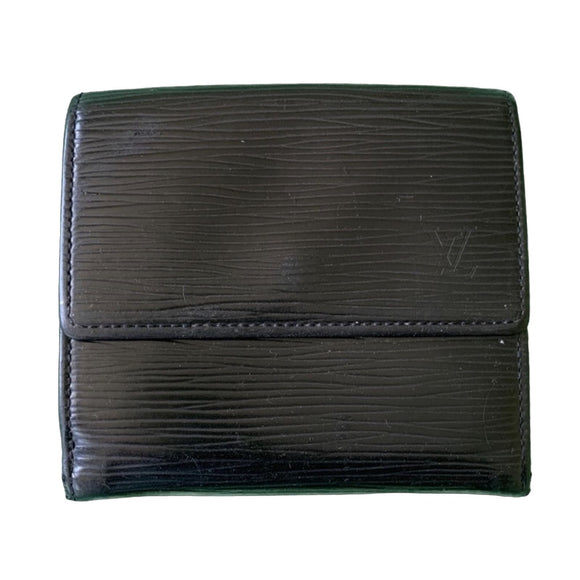 Louis Vuitton Black Epi Bi Folding Wallet