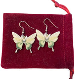 Butterfly Colorful Dangle Earrings Set of 2 NEW