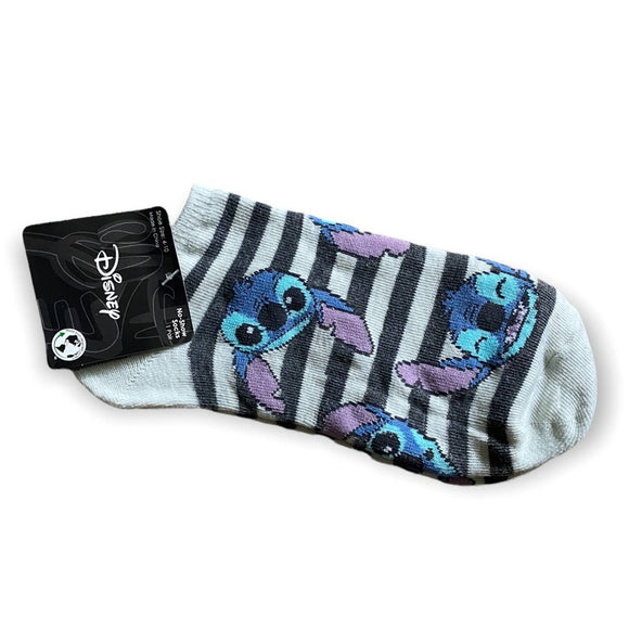 Disney Stitch No Show Socks Size 4-10 NEW