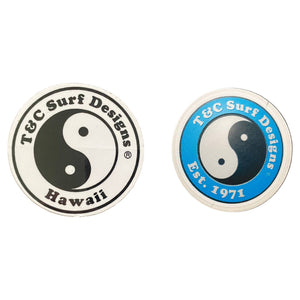 NEW 2 Vintage T&C Surf Design Vintage Stickers