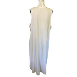 White Stag Linen Beige Maxi Dress Size XL 16/18 EUC