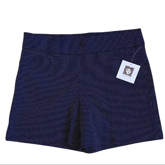 Anne Klein $59 Blue White Polka Dot Shorts Size 6 NWT