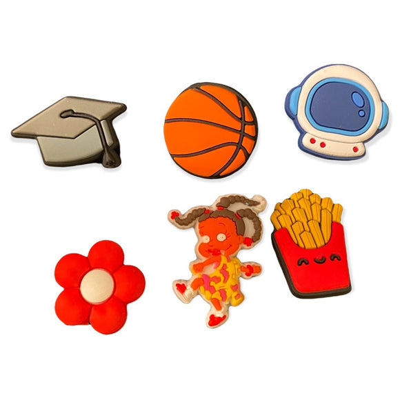 shoe-charms-decorations-french-fries-astronaut-flower-set