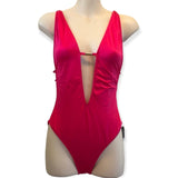 topshop-hot-pink-one-piece-swimsuit-size-6-new-front