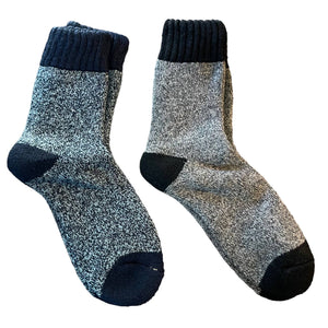 NIP 2 Pairs Wool Blended Mens Thermal Socks One Size