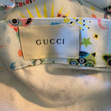 Gucci Blue Monsters Cotton Shopping Tote NWT