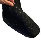NWT Black Knit Sherpa Non Slip Socks One Size