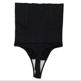 Tummy Control Black High Waisted Thong Underwear Size Medium