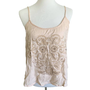 Romeo & Juliet Embroidered Camisole Tank Top Medium NEW