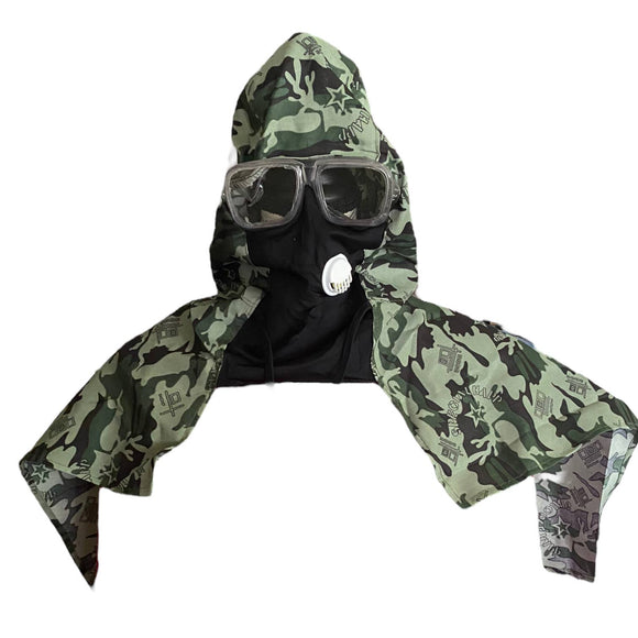 NIP Camouflage Full Face Mask Balaclava Hood With Goggles